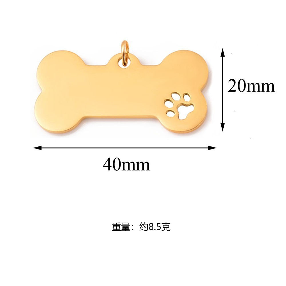 Herren gravierbare Hundemarken in Knochenform Shop Nory