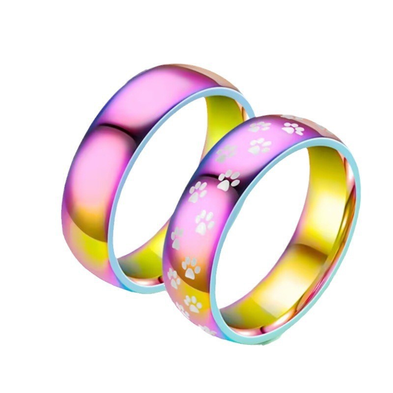 Damen Ring mit pfiffigem Pfotenmotiven Shop Nory