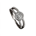 Damenring mit elegantem Doppelband-Design und funkelnden Zirkoniasteinen Shop Nory