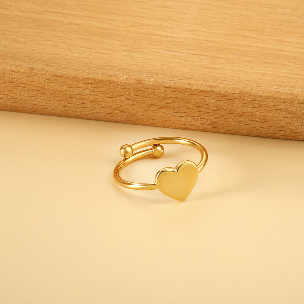 Damen Ring mit romantischem Herz-Design Shop Nory