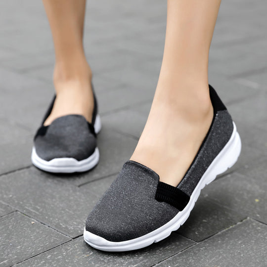 Damen Leichter Strick-Slipper mit elastischem Einstieg und gedämpfter Komfortsohle Shopy Nory