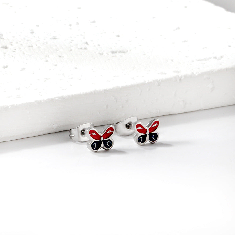 Damen Ohrstecker im modernen Schmetterlingsdesign Shop Nory