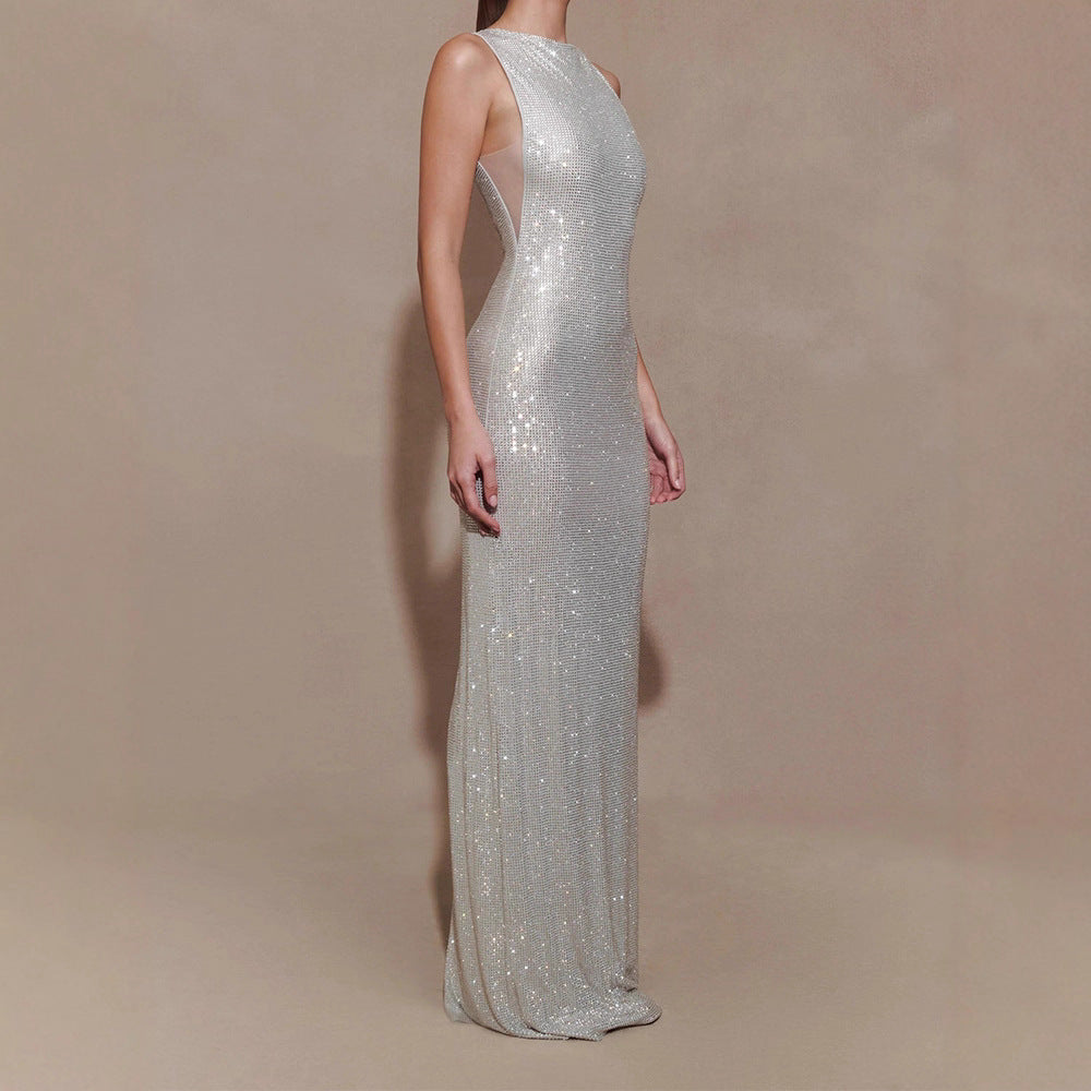 Damen Glitzerndes Abendkleid Shopnory