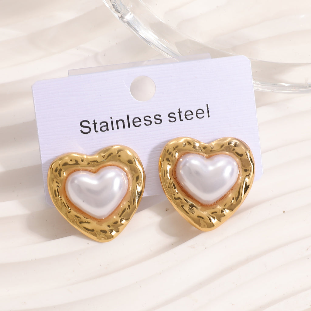 Damen Ohrstecker im stilvollen Herzdesign Shop Nory
