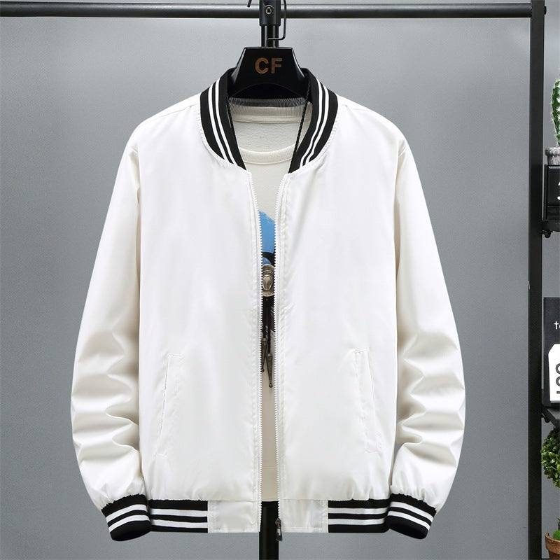 Herren Modische Bomberjacke mit Kontraststreifen Shop Nory