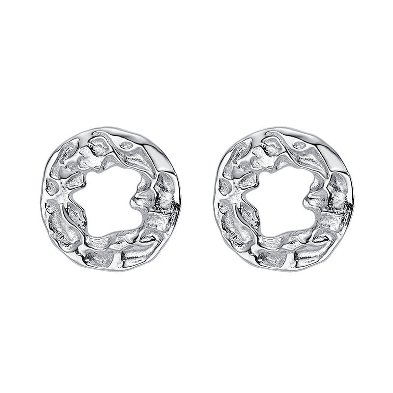Damen Ohrstecker mit kunstvollem Relief-Design Shop Nory