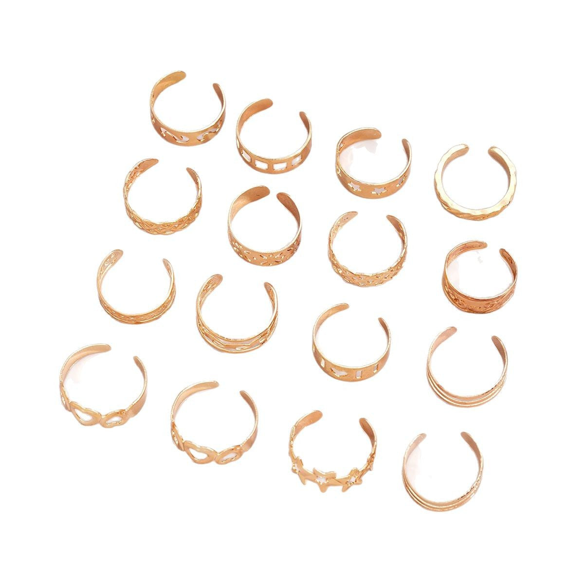 Damen Ring-Set mit einzigartigen Designs und funkelnden Akzenten Shop Nory