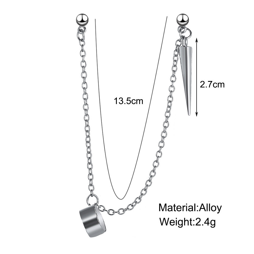 Damen Ohrschmuck Set mit kreativen Anhängern und zarten Ketten Shop Nory
