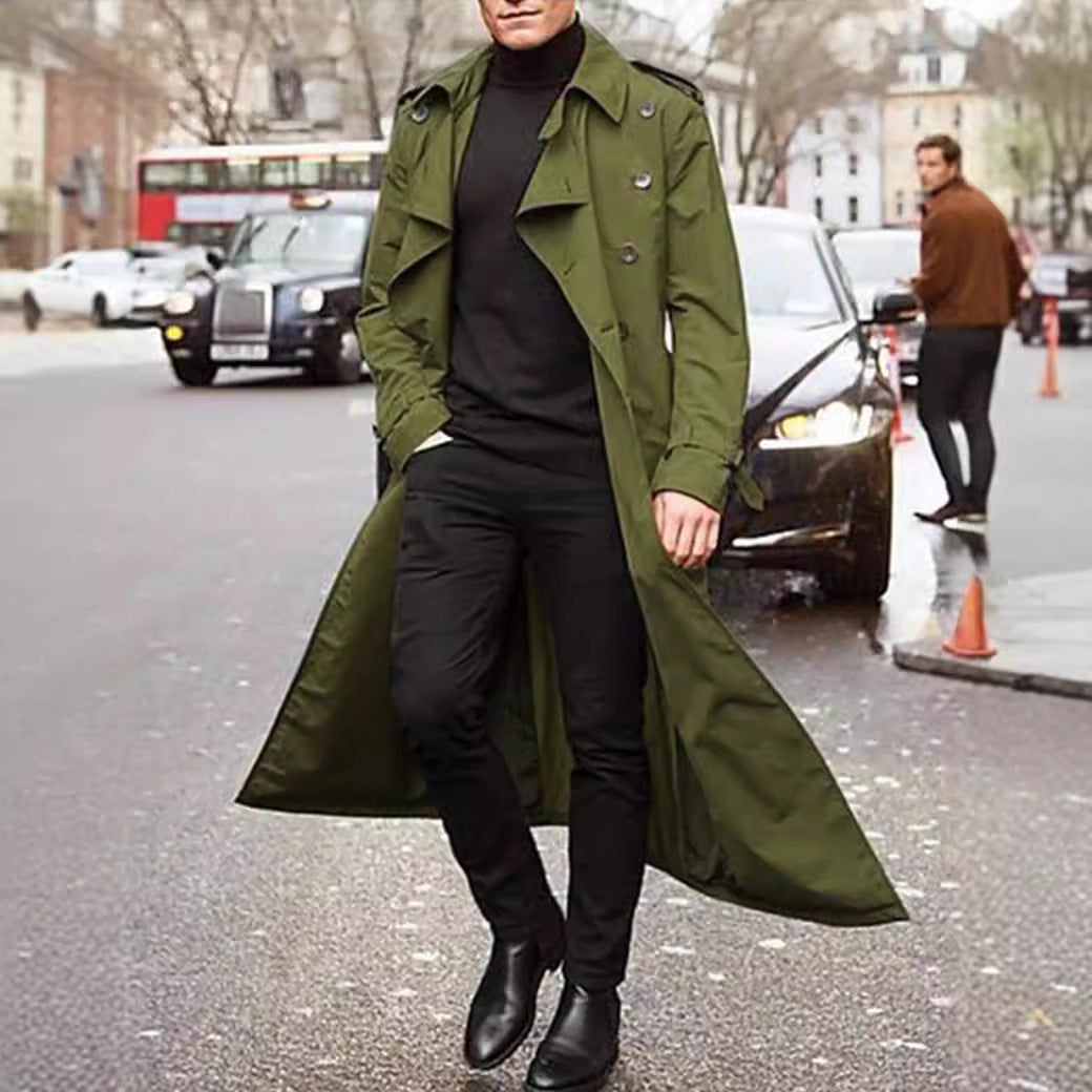 Herren klassischer Trenchcoat