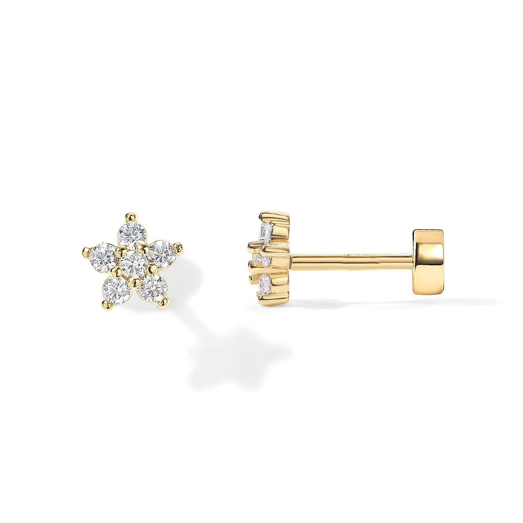 Damen Ohrstecker mit funkelndem Sternmotiv und elegantem Design Shop Nory