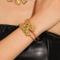 Damen Armreif mit floralen Akzenten Shop Nory
