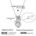 Damen Halskette mit herzförmigem Anhänger und funkelndem Zirkonia Shop Nory