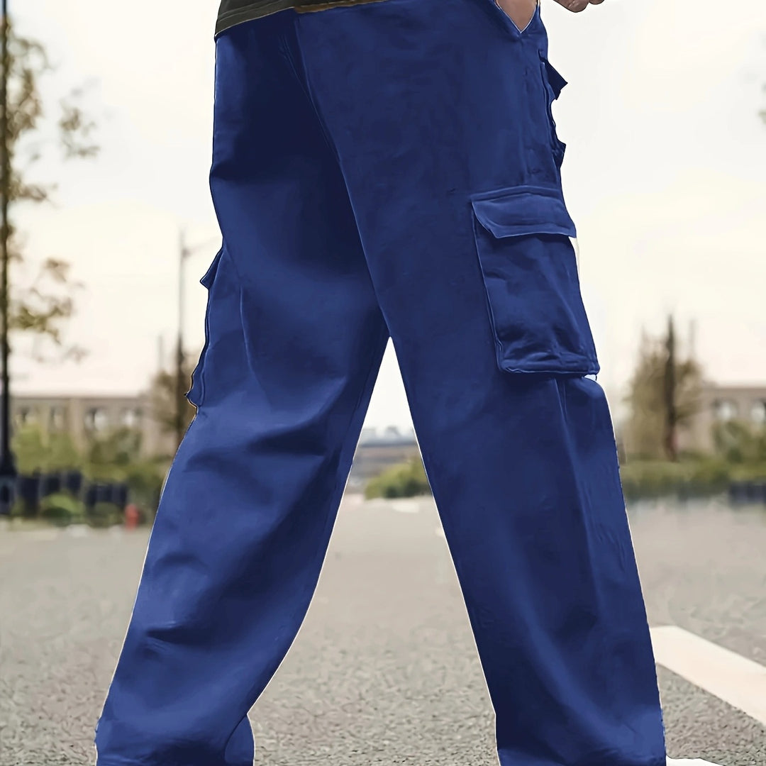 Herren Relaxed-Fit Utility-Cargohose mit großen Klappfächern und elastischem Beinabschluss Shop Nory