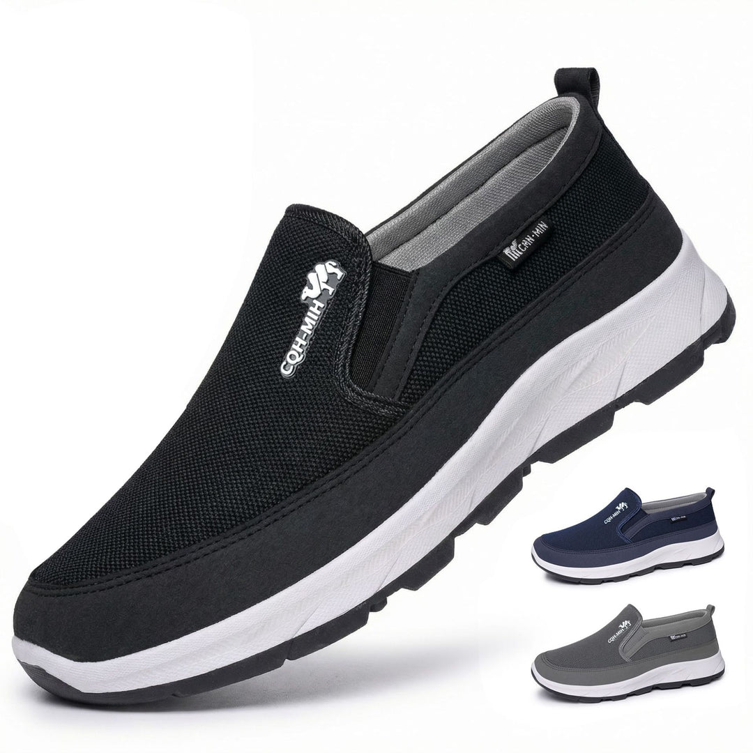 Herren nan gepolsterter Slip-On Komfort-Sneaker mit elastischem Einstieg, stoßdämpfender EVA-Plateausohle und herausnehmbarem Komfortfußbett Shop Nory