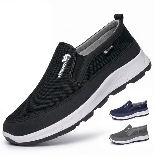 Herren nan gepolsterter Slip-On Komfort-Sneaker mit elastischem Einstieg, stoßdämpfender EVA-Plateausohle und herausnehmbarem Komfortfußbett Shop Nory