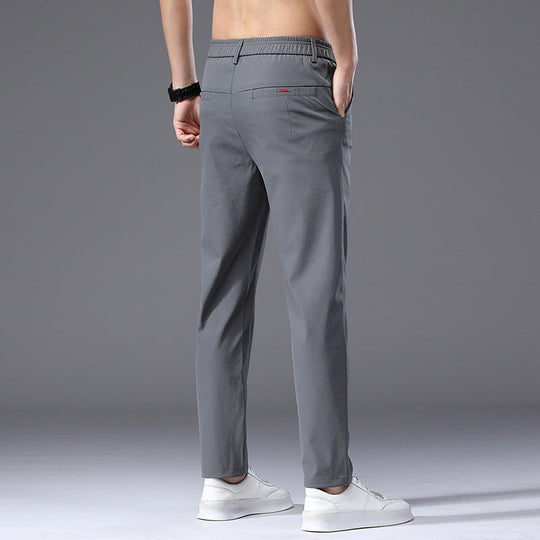 Herren modische und bequeme Chino-Hose mit elastischem Bund