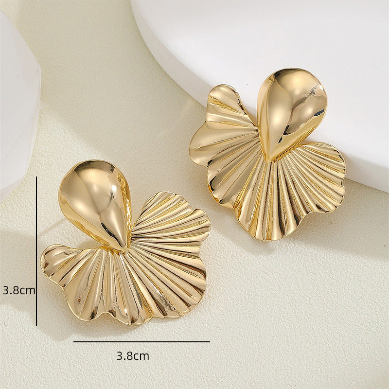 Damen Ohrringe im modernen Ginkgo-Blatt-Design Shop Nory