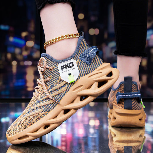 Herren nan leichter Strick-Sneaker mit nahtlosem Sockenschaft, atmungsaktivem Mesh-Obermaterial und innovativer hohlgeformter EVA-Dämpfung Shop Nory