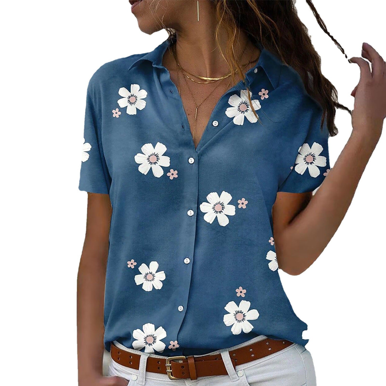 Damen Bluse mit floralem Design