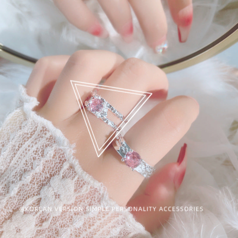 Damenring mit eleganter Zirkonia-Verkettung und filigranem Design Shop Nory