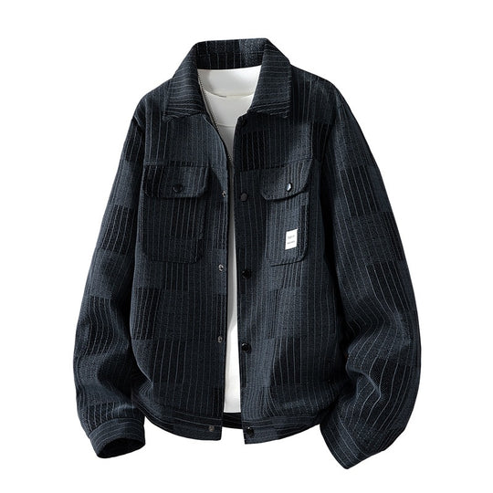 Herren Modische Jacke mit seitlichen Brusttaschen Shop Nory
