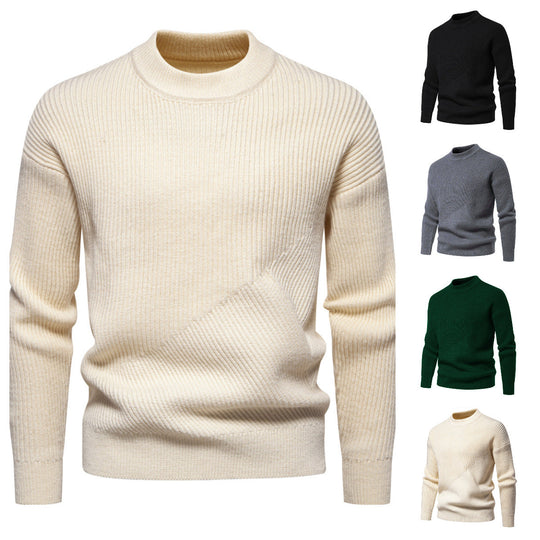 Herren Feinstrickpullover mit modernem Rippenmuster und hochwertiger Verarbeitung Shopnory