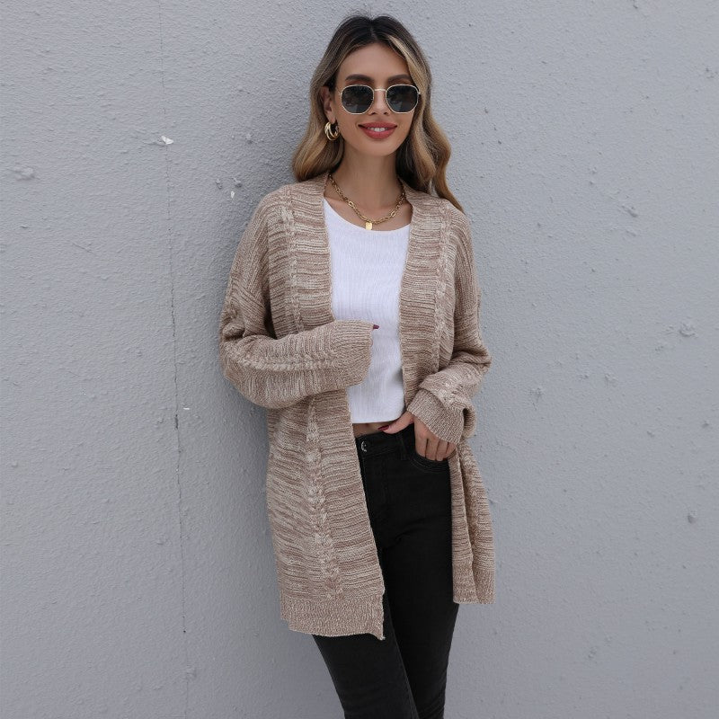 Damen Modischer Strickcardigan mit lockeren Ärmeln Shop Nory