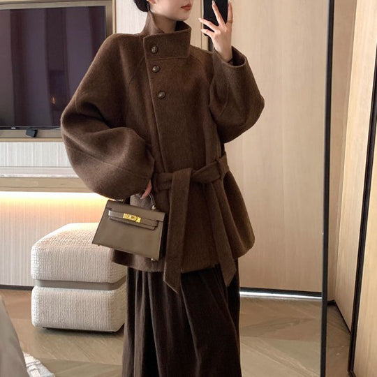 Damen Modischer und eleganter Wollmantel Shop Nory