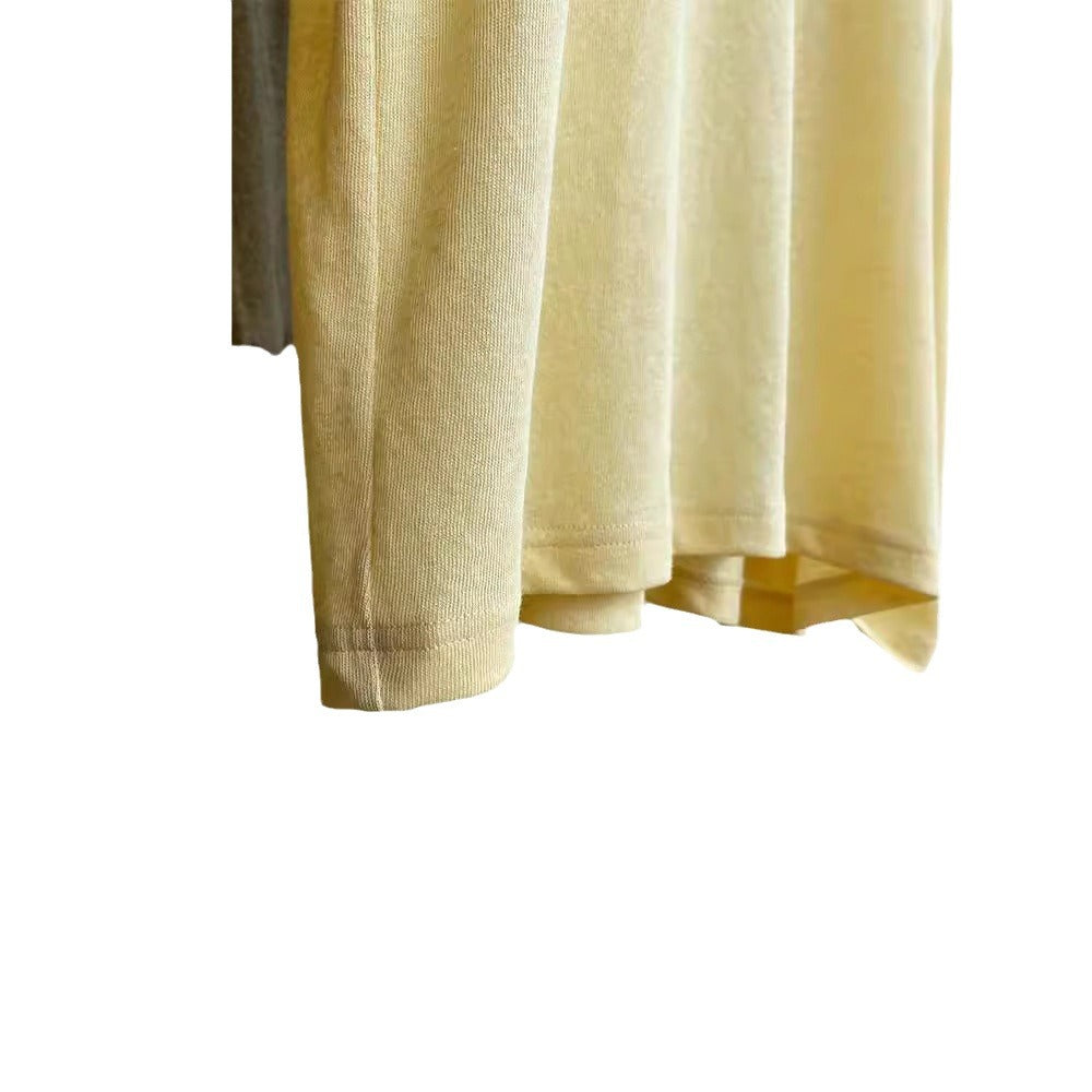 Damen Lässiges Langarmshirt mit V-Ausschnitt Shop Nory