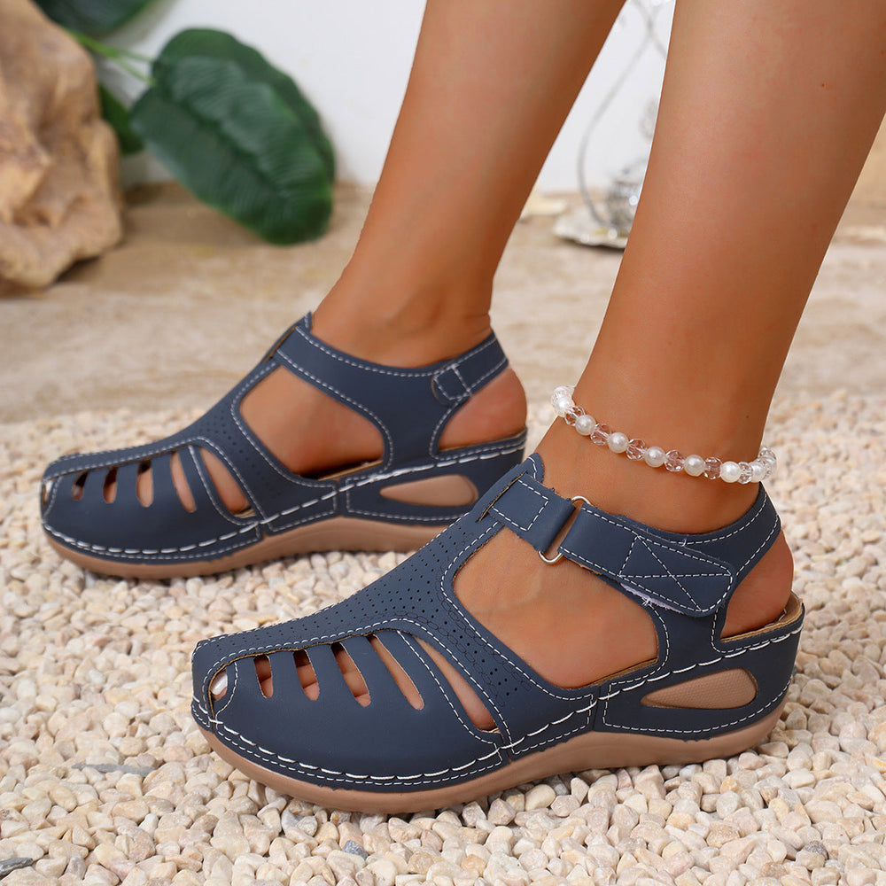 Damen Atmungsaktive Riemensandalen mit verstellbarem Riemendesign und ergonomischem Fußbett