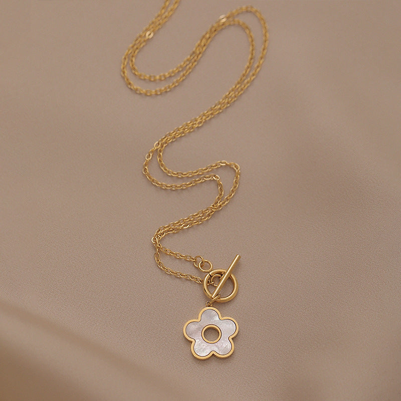 Frauen Blumen Charm Anhänger Halskette Shop Nory