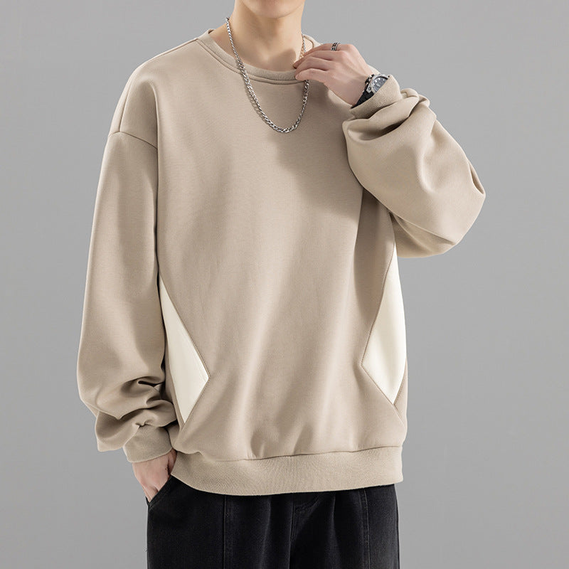 Herren Oversized Sweatshirt mit kontrastierenden Seitentaschen und weichem Fleecefutter Shop Nory