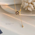 Damen Halskette mit filigranem Rosenanhänger und elegantem Design Shop Nory