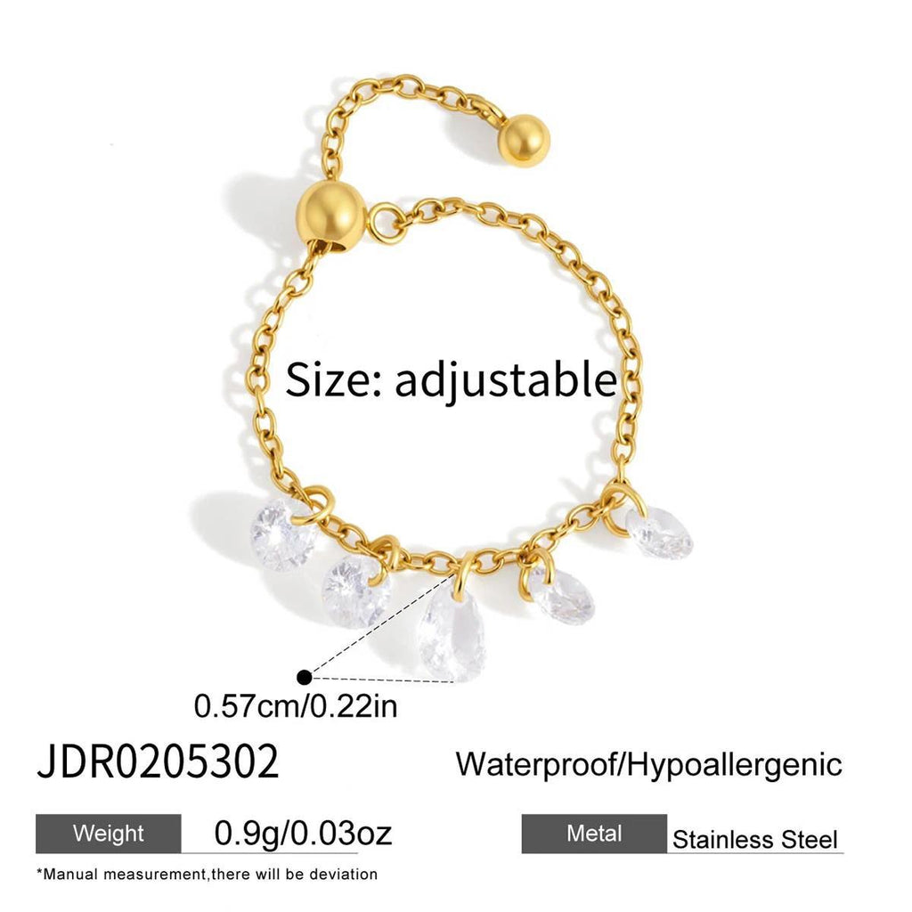 Damen Armreif mit funkelnden Zirkonia und hypoallergenem Design Shop Nory