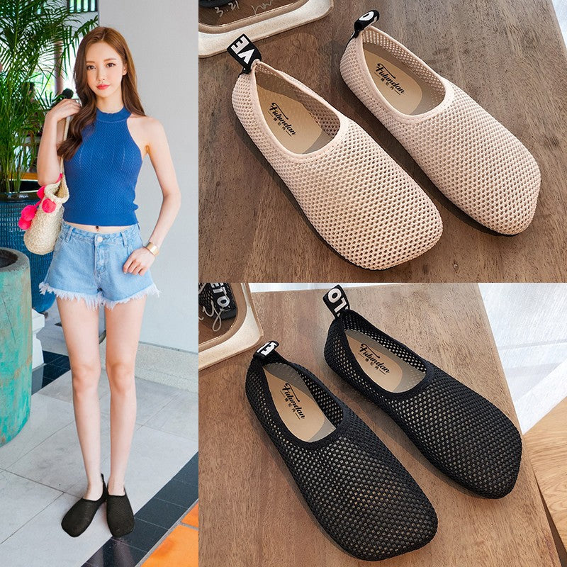 Damen Atmungsaktive Mesh-Slipper mit elastischem Einstieg und rutschfester Laufsohle Shop Nory