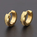 Damen Texturierte Gold Huggie Creolen Ohrringe Shop Nory