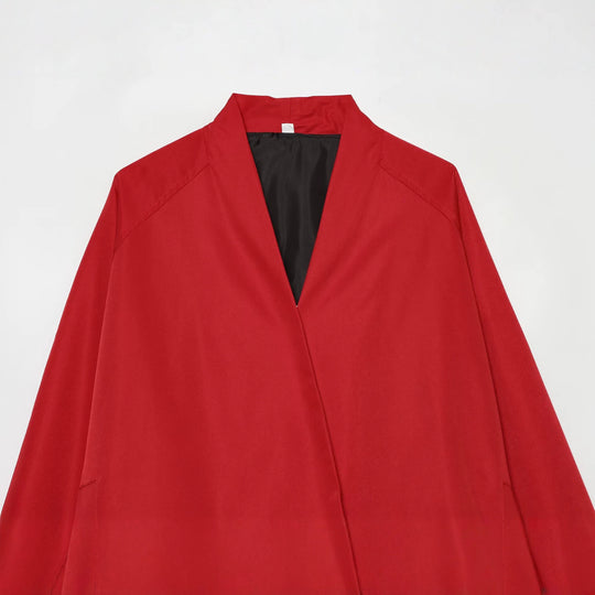 Damen Kurzjacke im Bomberstil mit Kimono-Kragen, Ballonärmeln und elastischem Saum Shop Nory
