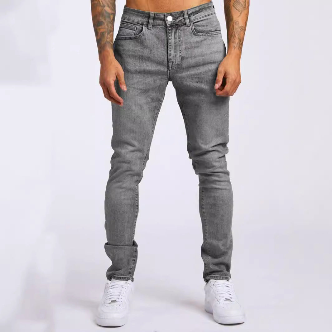 Herren Slim Fit Jeans im authentischen Used-Look