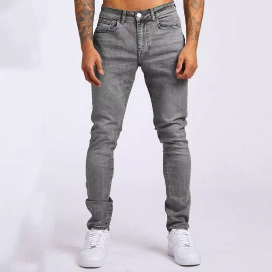Herren Slim Fit Jeans im authentischen Used-Look