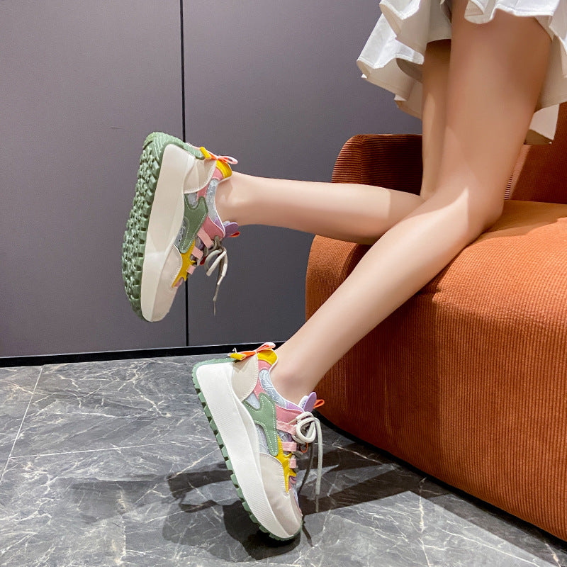 Damen Sportliche Sneaker mit atmungsaktiver Mesh-Oberfläche und innovativem Dämpfungssystem