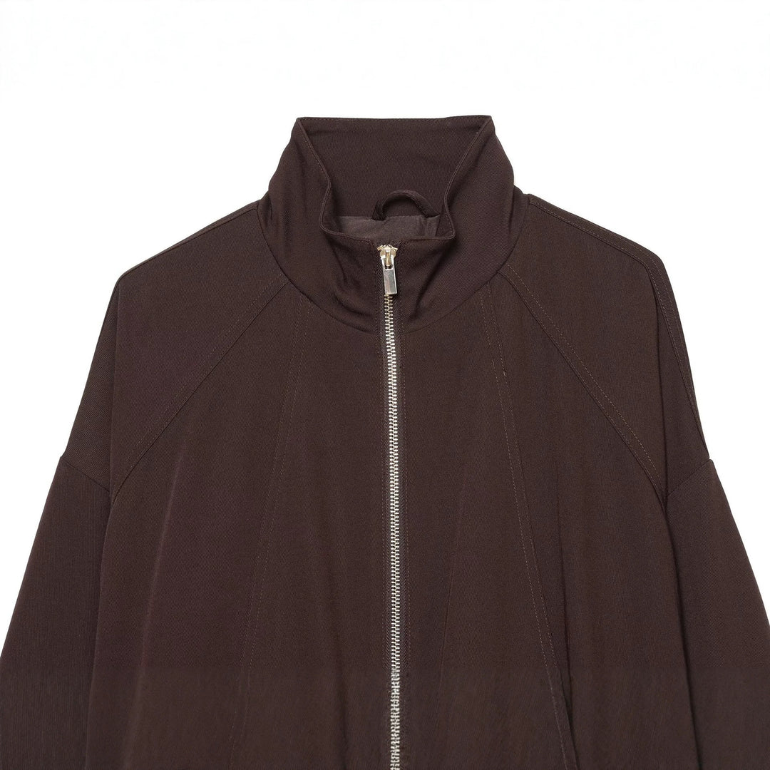 Damen Weite hochgeschnittene Palazzo-Hose mit Tunnelzug und Ziernähten Shop Nory