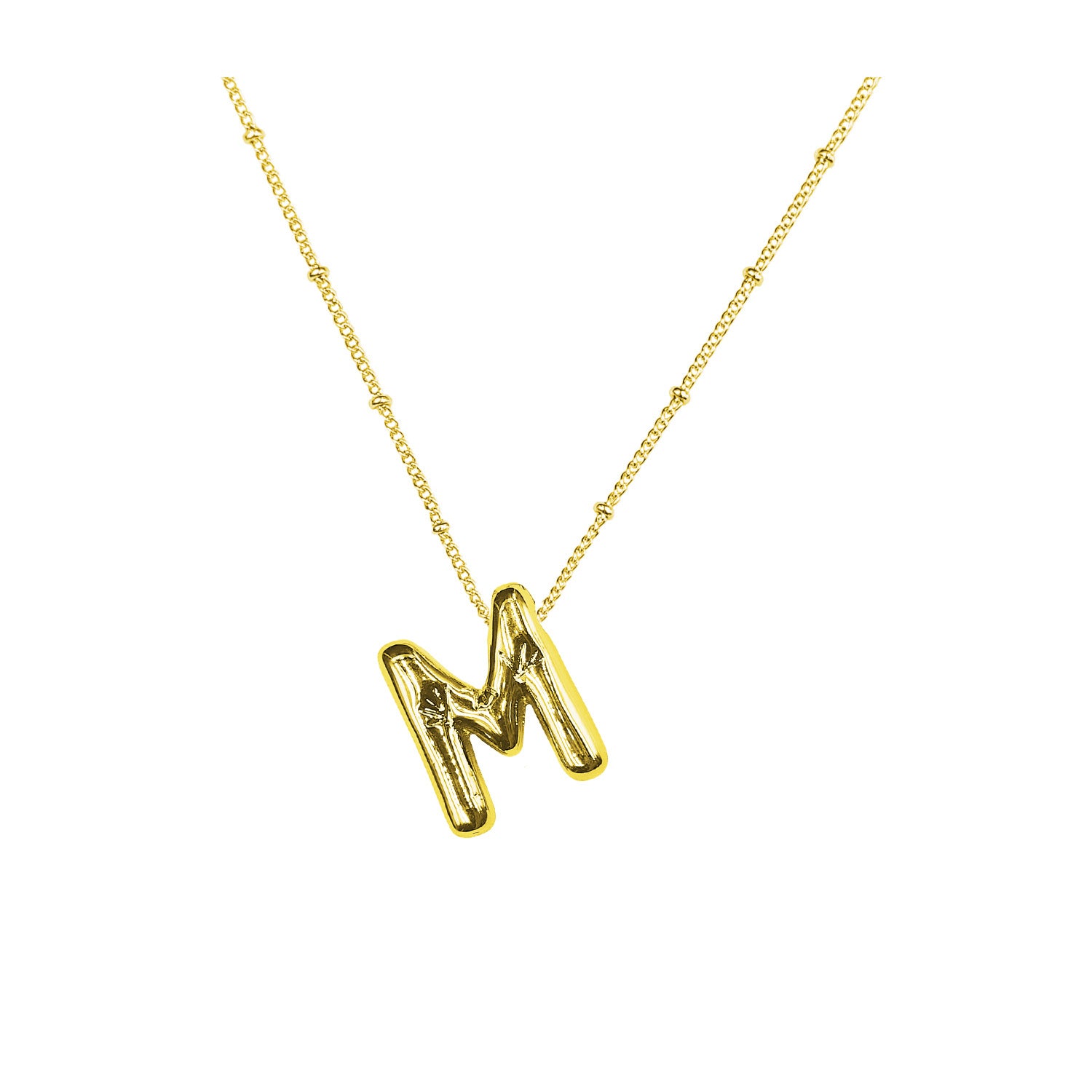 Damen Halskette mit geschwungenem Minimalisten-Anhänger und hochwertiger Gliederkette Shop Nory