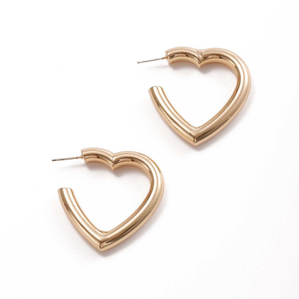 Damen Ohrringe mit modernem Herzdesign Shop Nory
