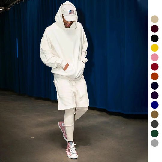 Herren Hoodie-Shorts-Set mit Kängurutasche