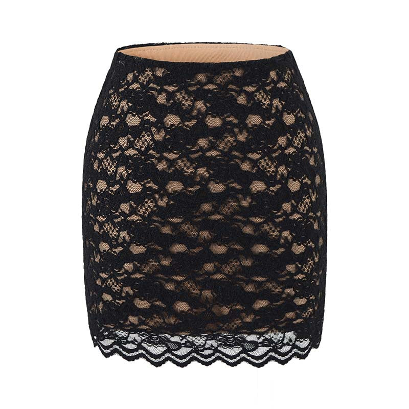 Damen Figurbetontes Spitzentop mit Wickel‑V‑Ausschnitt und langen Ärmeln Shop Nory