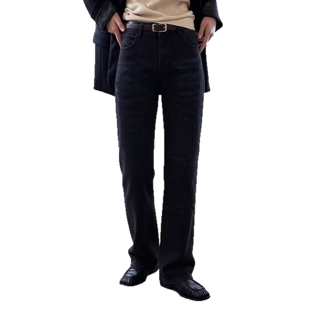 Herren lässige Bootcut Jeans mit modernen Waschungen