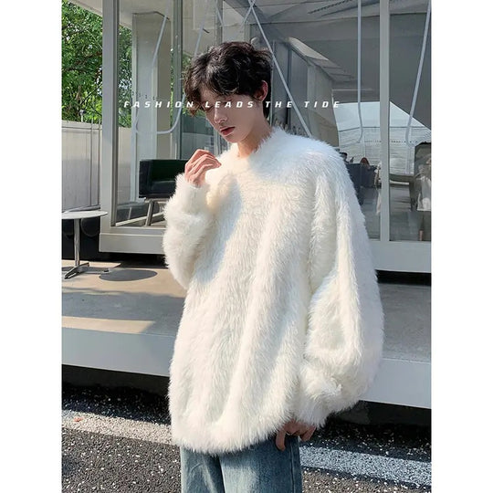 Damen Gemütlicher Oversized-Pullover mit flauschiger Textur Shop Nory