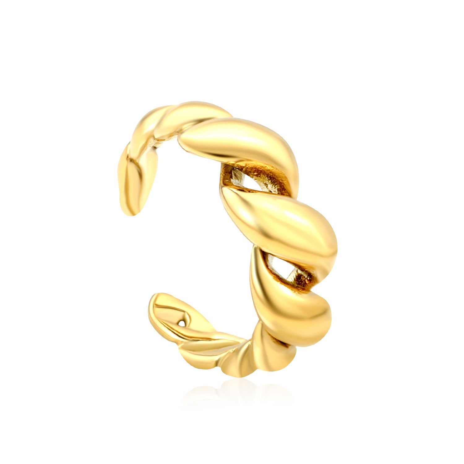 Damen verstellbarer Ring im eleganten, gedrehten Design Shop Nory
