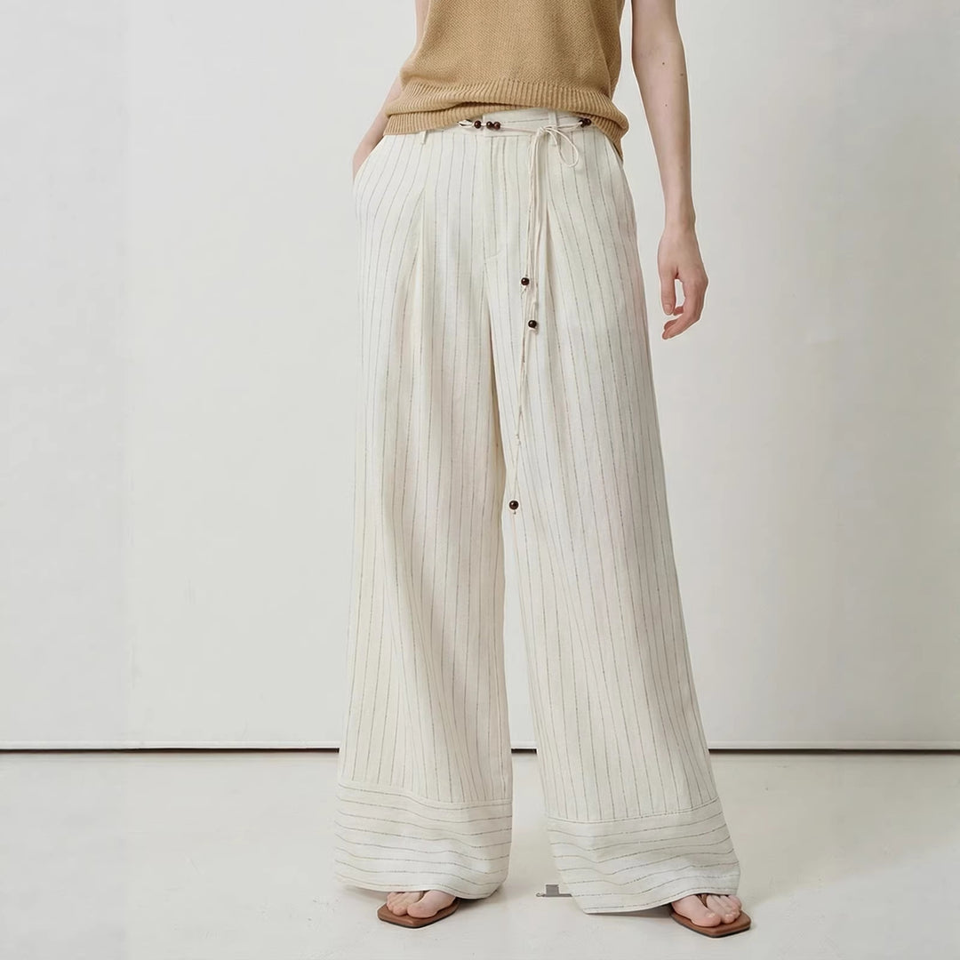 Damen Weite Streifenhose Shop Nory