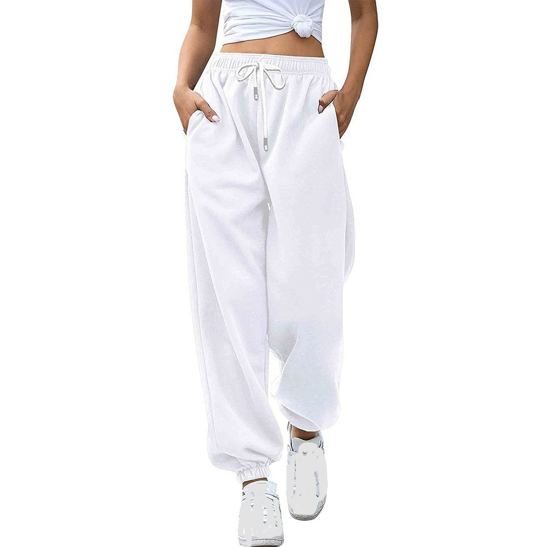 Damen nan lässige Jogginghose mit hohem Bund elastischen Knöchelabschlüssen und weichem Fleecefutter Shop Nory
